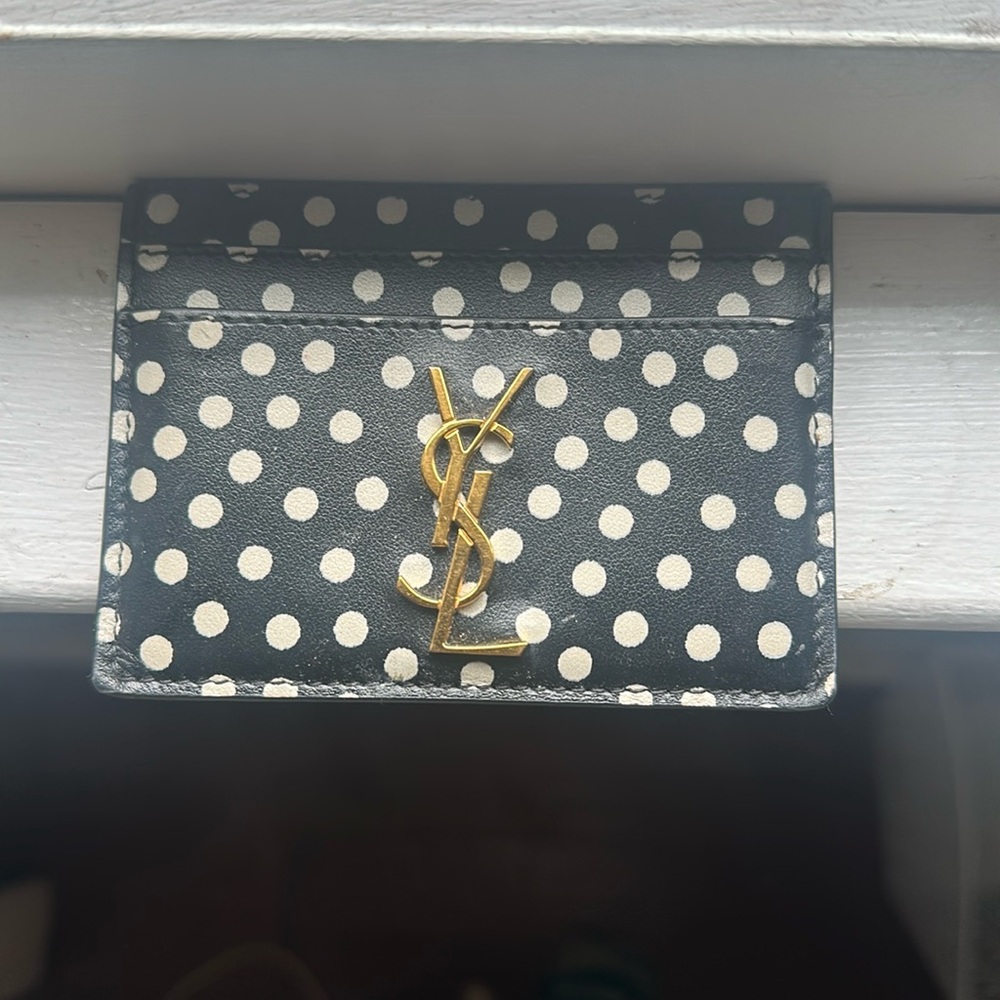 Authentic YSL card holder